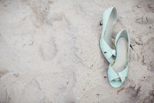 Beach Wedding with muted color palette, Photos by Vitalic Photo | Junebug Weddings