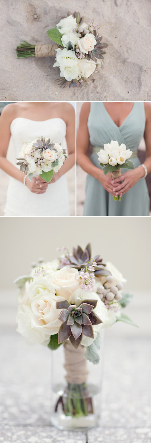 Beach Wedding with muted color palette, Photos by Vitalic Photo | Junebug Weddings
