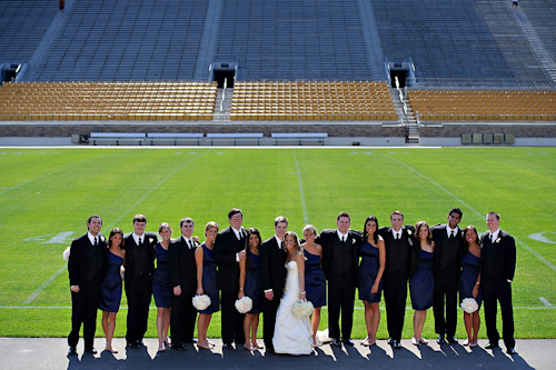 Wedding at Basilica of the Sacred Heart, Notre Dame Cathedral - photos by Browne Photography | junebugweddings.com