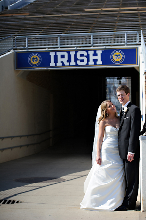 Wedding at Basilica of the Sacred Heart, Notre Dame Cathedral - photos by Browne Photography | junebugweddings.com