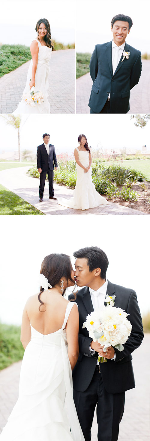 Ocean view wedding at Terranea Resort, photo by Picotte Photography