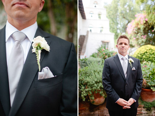 Sparkly peach, apricot, and white wedding at Carmel Mountain Ranch Country Club - photos by Joielala Photographie | junebugweddings.com