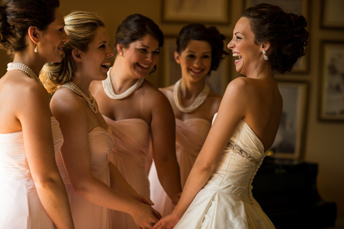 elegant pink, blue green and ivory backyard wedding in Wisconsin with photos by Susan Stripling Photography via junebugweddings.com