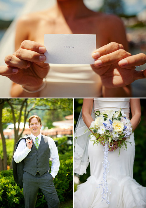 pretty, preppy blue, light green and white wedding at The Sagamore Resort in Lake George, New York, photos by Tracey Buyce Photography