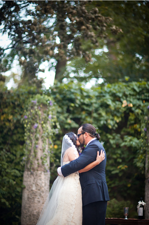 vintage, library-inspired, purple and gold wedding at Alder Manor, Yonkers, NY - wedding photography by Dave Robbins