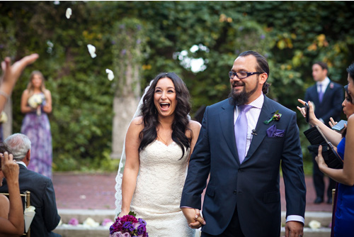 vintage, library-inspired, purple and gold wedding at Alder Manor, Yonkers, NY - wedding photography by Dave Robbins