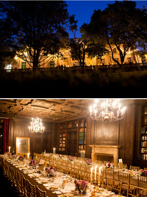 vintage, library-inspired, purple and gold wedding at Alder Manor, Yonkers, NY - wedding photography by Dave Robbins
