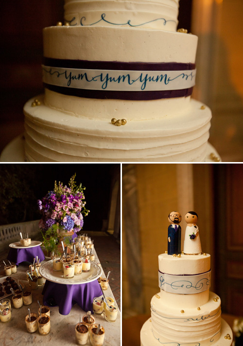 vintage, library-inspired, purple and gold wedding at Alder Manor, Yonkers, NY - wedding photography by Dave Robbins