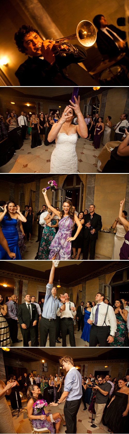 vintage, library-inspired, purple and gold wedding at Alder Manor, Yonkers, NY - wedding photography by Dave Robbins