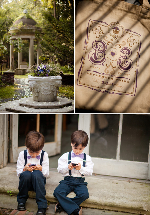 vintage, library-inspired, purple and gold wedding at Alder Manor, Yonkers, NY - wedding photography by Dave Robbins