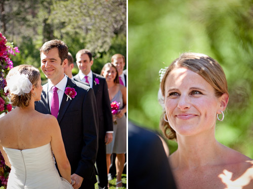 Lake Tahoe wedding in saturated jewel tones - photos by Catherine Hall Studios | junebugweddings.com