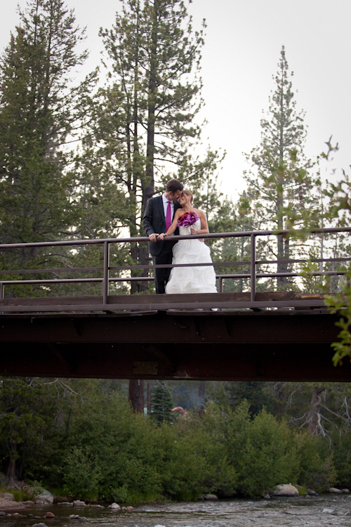 Lake Tahoe wedding in saturated jewel tones - photos by Catherine Hall Studios | junebugweddings.com