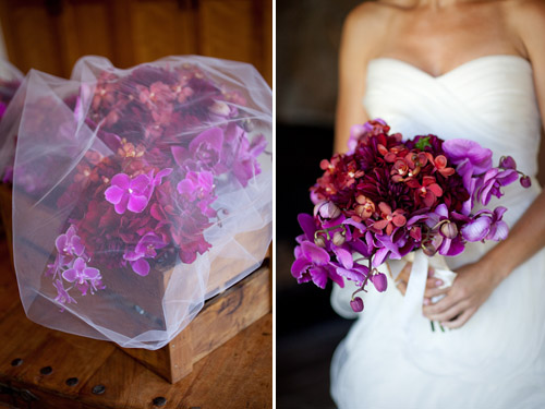 Lake Tahoe wedding in saturated jewel tones - photos by Catherine Hall Studios | junebugweddings.com