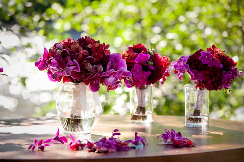 Lake Tahoe wedding in saturated jewel tones - photos by Catherine Hall Studios | junebugweddings.com