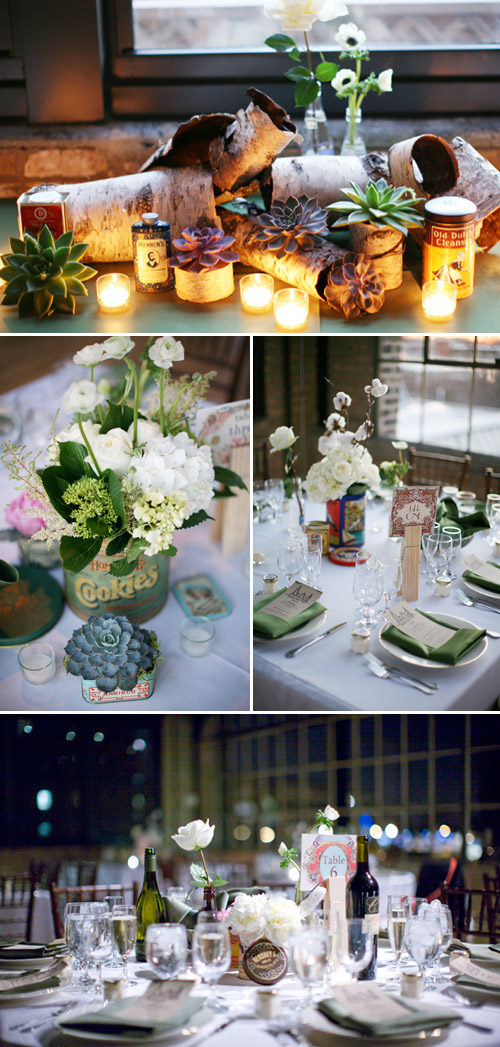 Urban Vintage Wedding at Ravenswood Center, photo by Katie Robertson and Eva Lempert