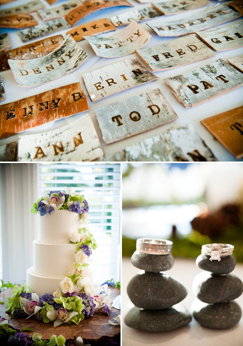 nature inspired San Juan Island wedding at Roche Harbor Resort - gorgeous wedding photos by top Seattle based wedding photographers Laurel McConnell and Barbie Hull on Junebug weddings