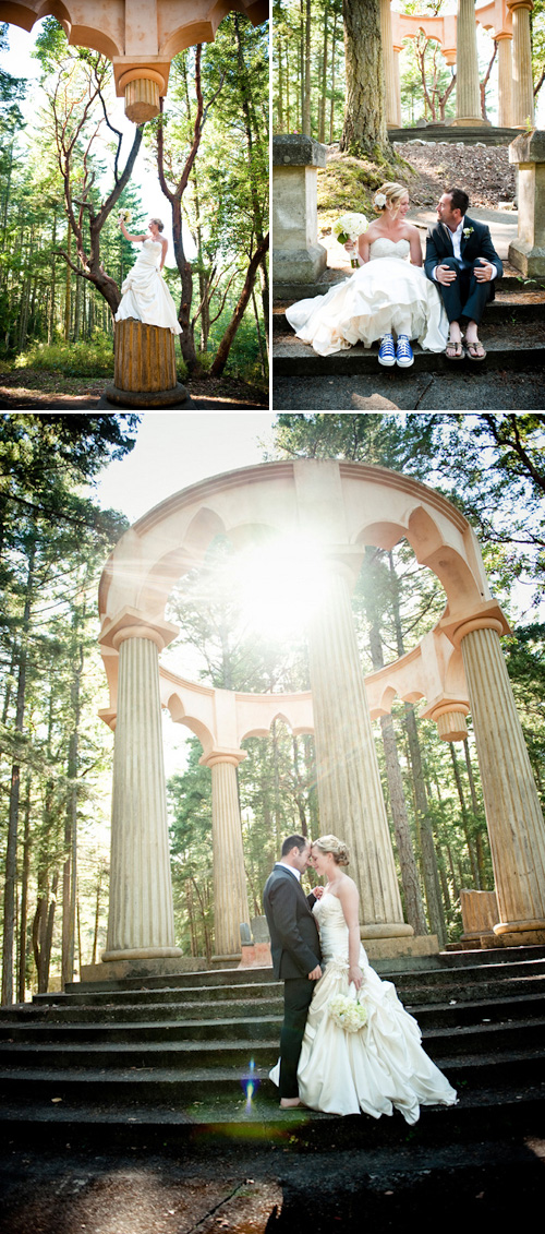 nature inspired San Juan Island wedding at Roche Harbor Resort - gorgeous wedding photos by top Seattle based wedding photographers Laurel McConnell and Barbie Hull on Junebug weddings