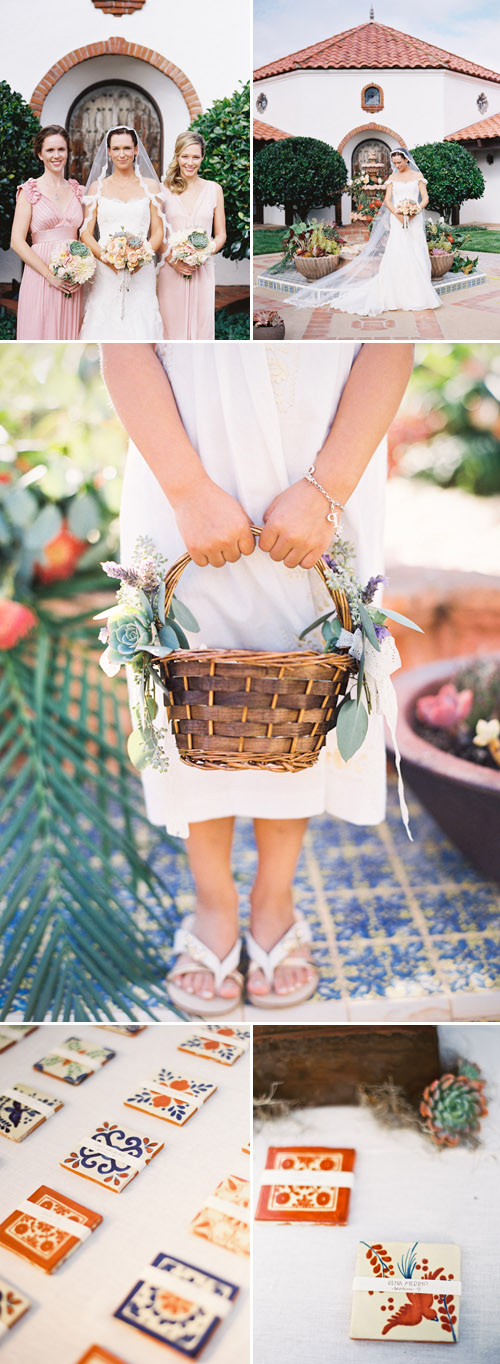 Romantic Spanish old-california wedding decor at La Familia Ranch in San Luis Obispo, CA