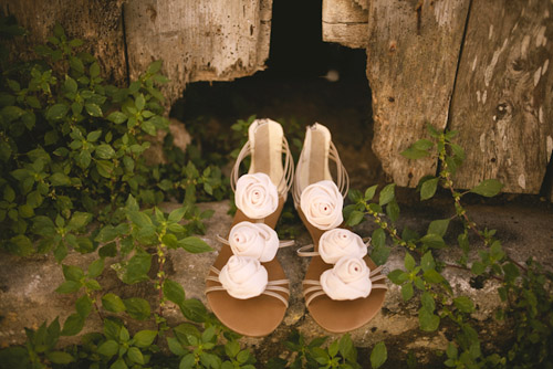 Ivory, Cream Greece Wedding - Photos by John Bello | Junebug Weddings