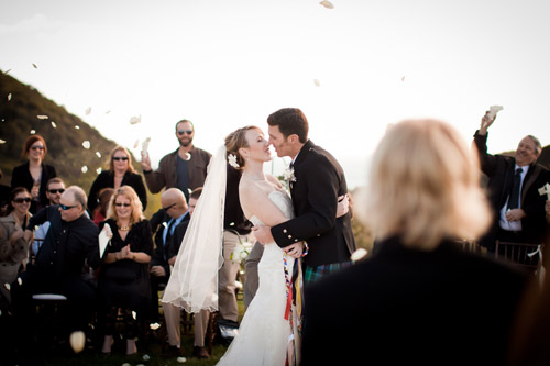 rustic sage, ivory and purple wedding in Santa Barbara, CA, photo by Jessica Lewis Photography via JunebugWeddings.com