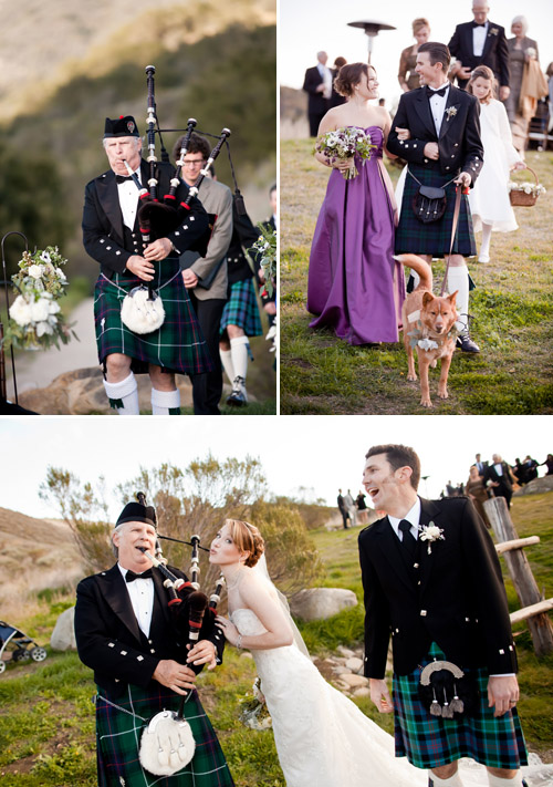 rustic sage, ivory and purple wedding in Santa Barbara, CA, photo by Jessica Lewis Photography via JunebugWeddings.com