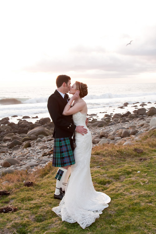 rustic sage, ivory and purple wedding in Santa Barbara, CA, photo by Jessica Lewis Photography via JunebugWeddings.com