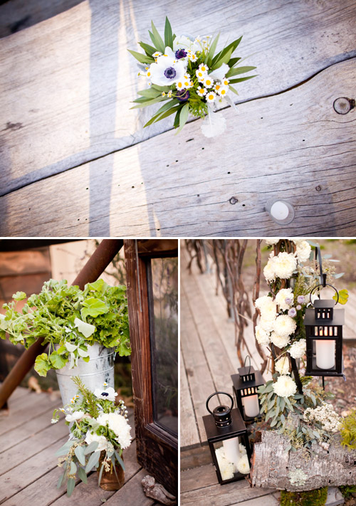 rustic sage, ivory and purple wedding in Santa Barbara, CA, photo by Jessica Lewis Photography via JunebugWeddings.com