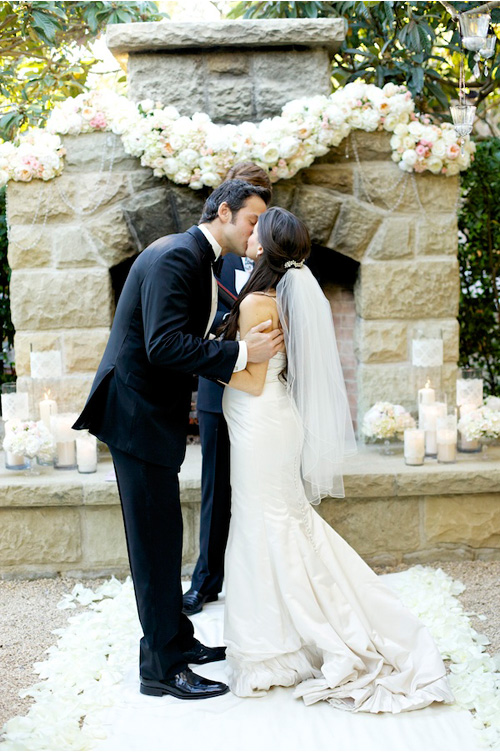 romantic dinner party wedding at San Ysidro Ranch, La Fete Wedding designs - photos by California wedding photographers BB Photography