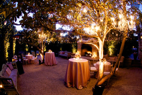 romantic dinner party wedding at San Ysidro Ranch, La Fete Wedding designs - photos by California wedding photographers BB Photography