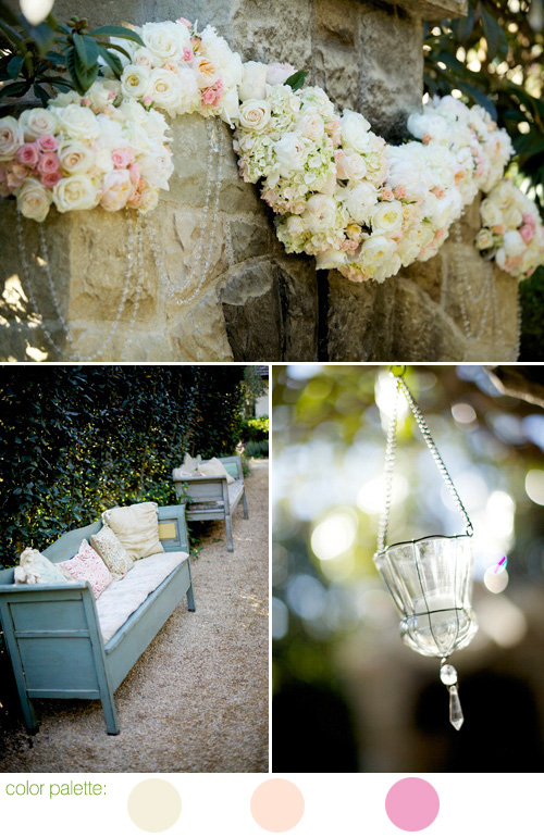 romantic dinner party wedding at San Ysidro Ranch, La Fete Wedding designs - photos by California wedding photographers BB Photography