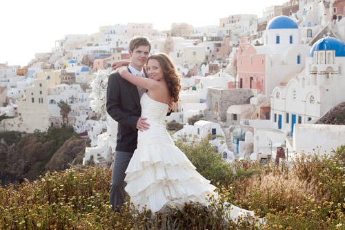 Santorini Greece Wedding photo by John and Joseph Photography