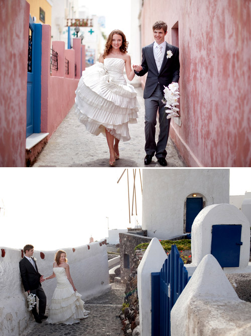 Santorini Greece Wedding, photo by John and Joseph Photography