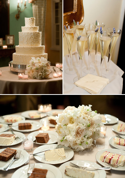 Classic white wedding cake at William Aiken House in Charleston, South Carolina, photography by Leigh Webber