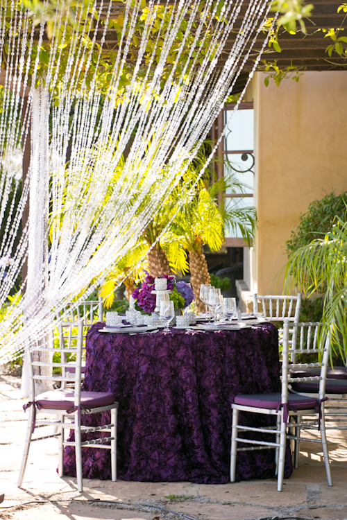 California estate wedding with elegant purple color palette, photos by Stephanie Hogue Photography | junebugweddings.com