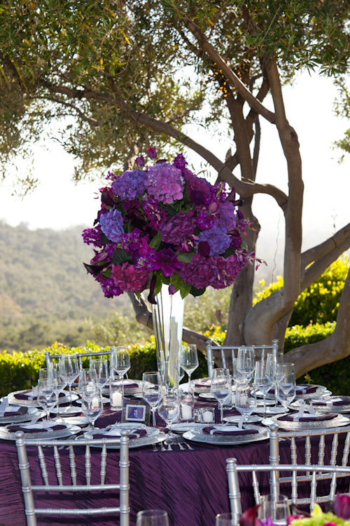 California estate wedding with elegant purple color palette, photos by Stephanie Hogue Photography | junebugweddings.com