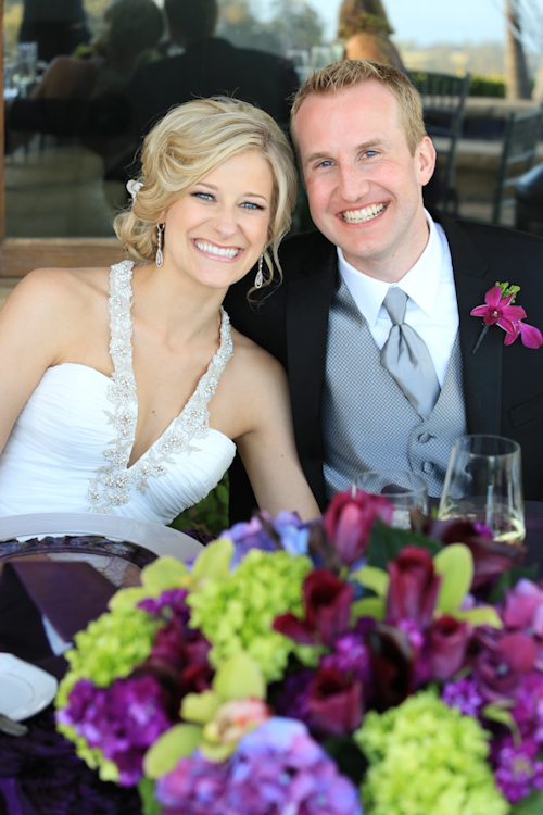 California estate wedding with elegant purple color palette, photos by Stephanie Hogue Photography | junebugweddings.com