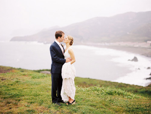 Springtime Sausalito Wedding with Orange Decor - Flowers by Studio Choo - Photos by Mastin Studio | Junebug Weddings