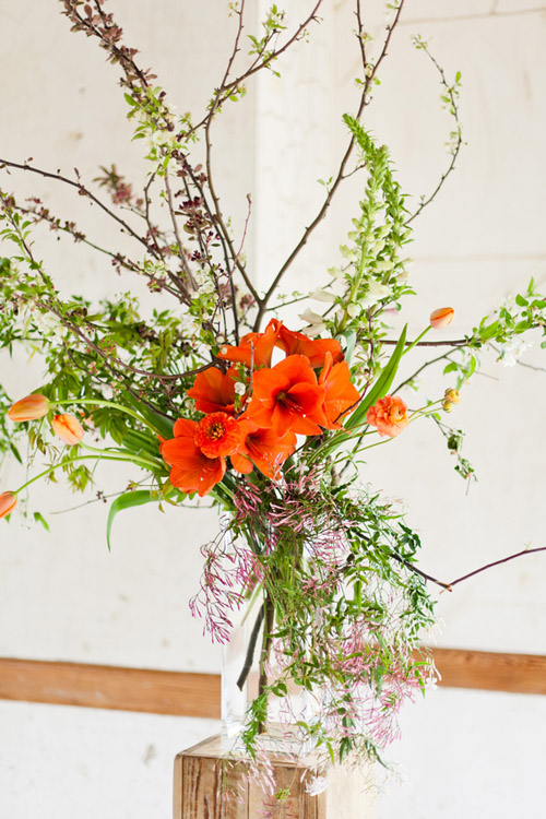 Springtime Sausalito Wedding with Orange Decor - Flowers by Studio Choo - Photos by Mastin Studio | Junebug Weddings