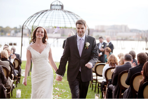 Staten Island, New York wedding with a red and purple color palette, photos by Jen Lynne Photography