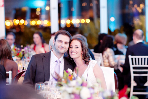 Staten Island, New York wedding with a red and purple color palette, photos by Jen Lynne Photography