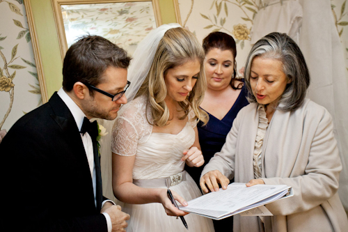 Garden wedding at The Stone Mill at The New York Botanical Garden - photos by E. Leigh Photography | junebugweddings.com