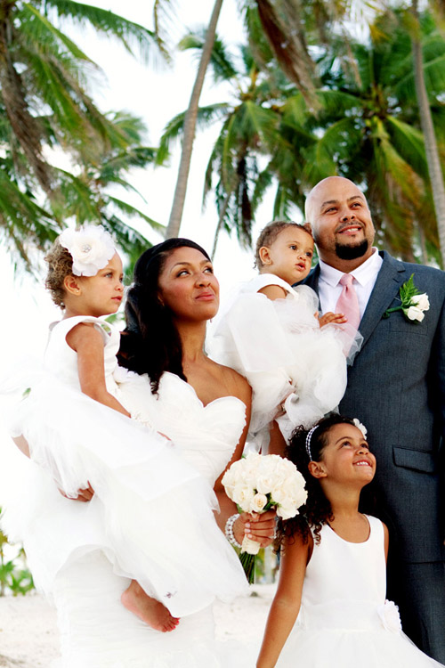 tropical beach wedding, photo by mw photo studio