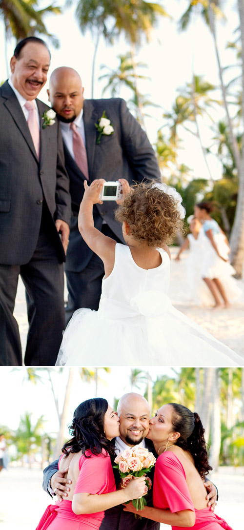 tropical beach wedding, photo by mw photo studio