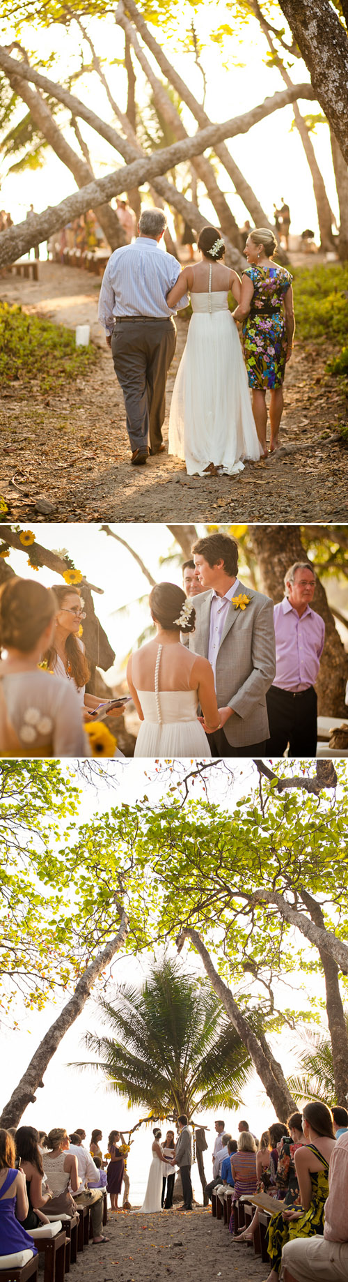 Destination Beach Wedding, Playa Hermosa, Costa Rica; Photos by A Brit and A Blond | Junebug Weddings