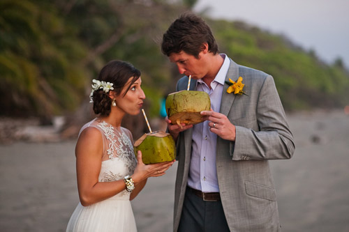 Destination Beach Wedding, Playa Hermosa, Costa Rica; Photos by A Brit and A Blond | Junebug Weddings