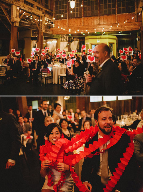 SODO Park Wedding, Photo by Benj Haisch via Junebug Weddings