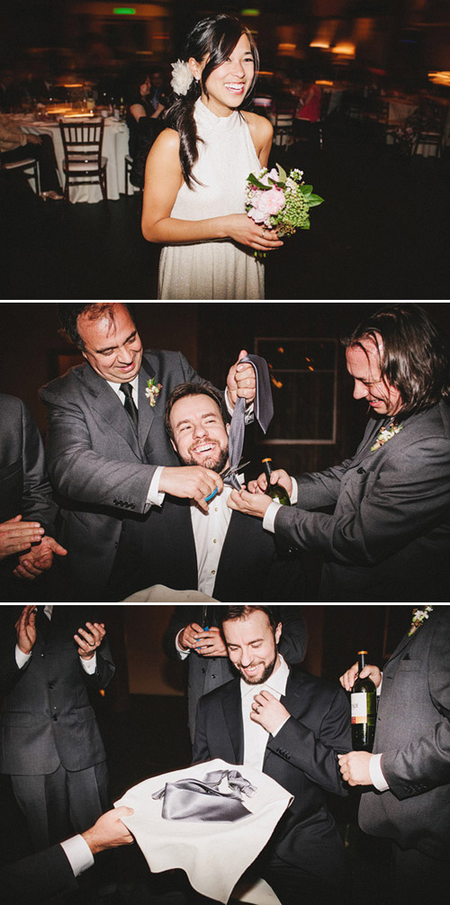 SODO Park Wedding, Photo by Benj Haisch via Junebug Weddings