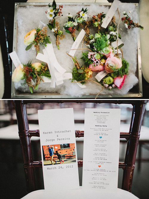 SODO Park Wedding, Photo by Benj Haisch via Junebug Weddings