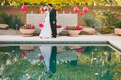 vintage backyard wedding in Phoenix, Arizona, photos by Mike Olbinski Photography