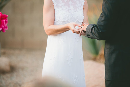 vintage backyard wedding in Phoenix, Arizona, photos by Mike Olbinski Photography